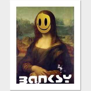 Mona Lisa Banksy Style Posters and Art